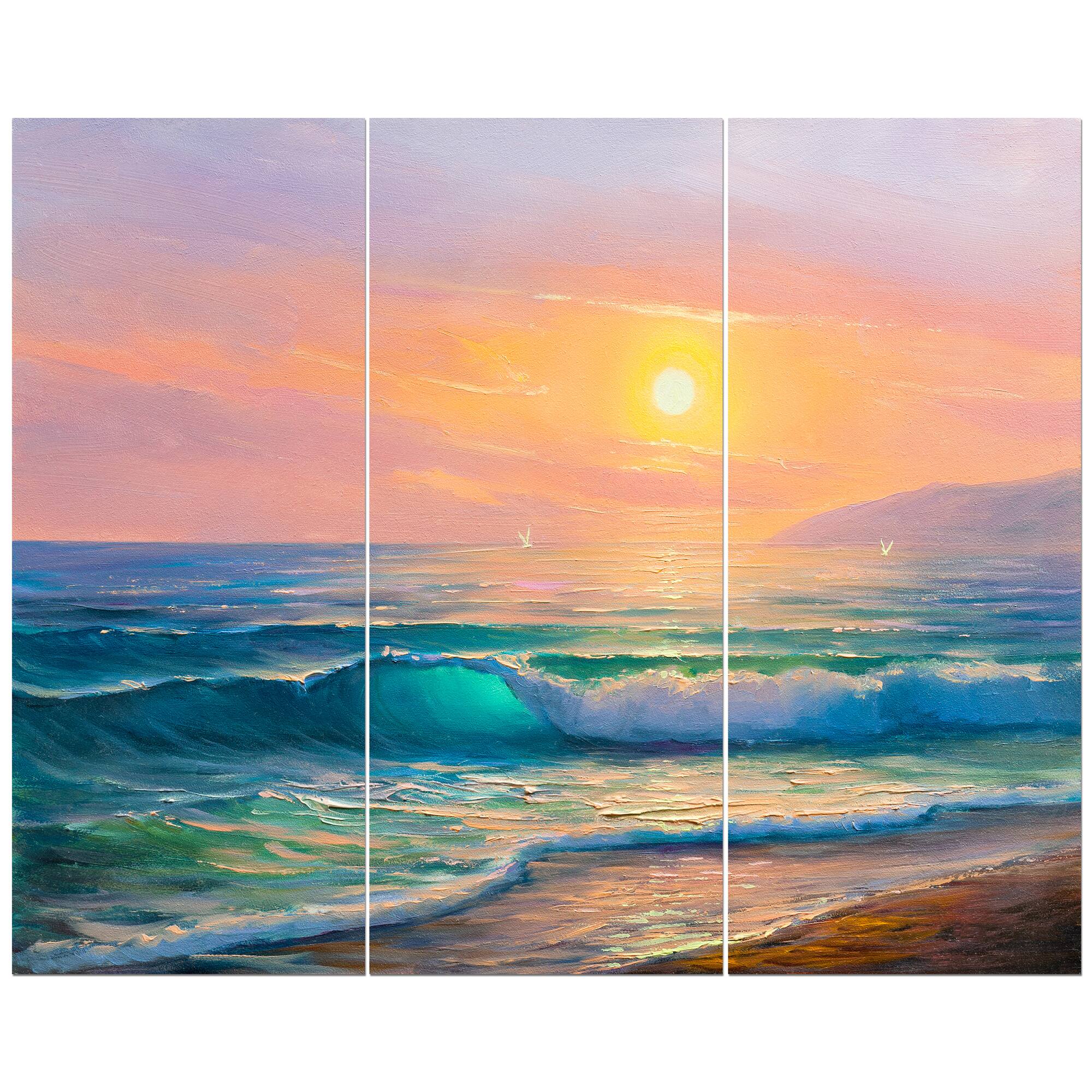 Designart - Sunset view at the sea